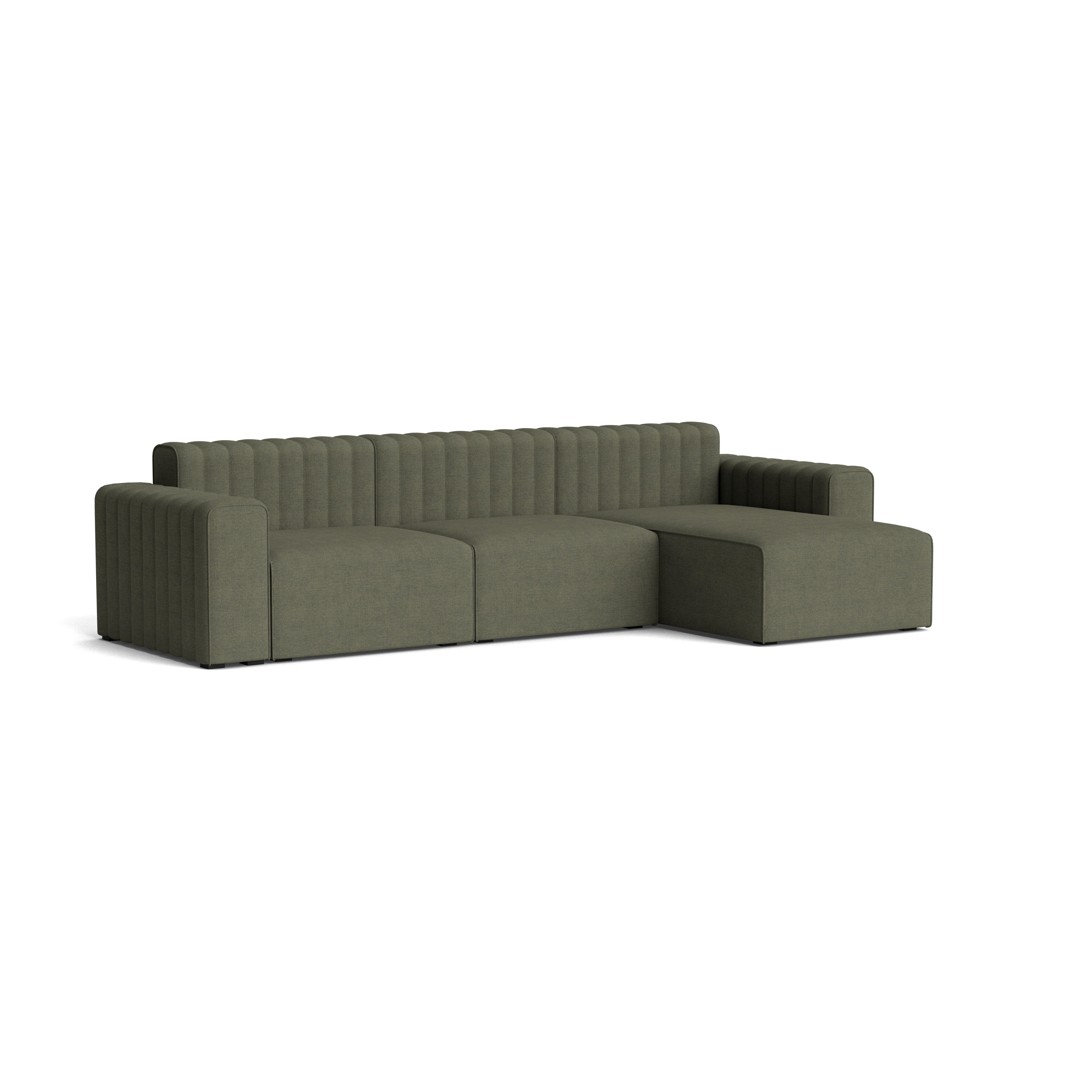 RIFF Sofa, Three Seater with Chaise Lounge Left (Chaise Longue Left, Center, Right Arm)