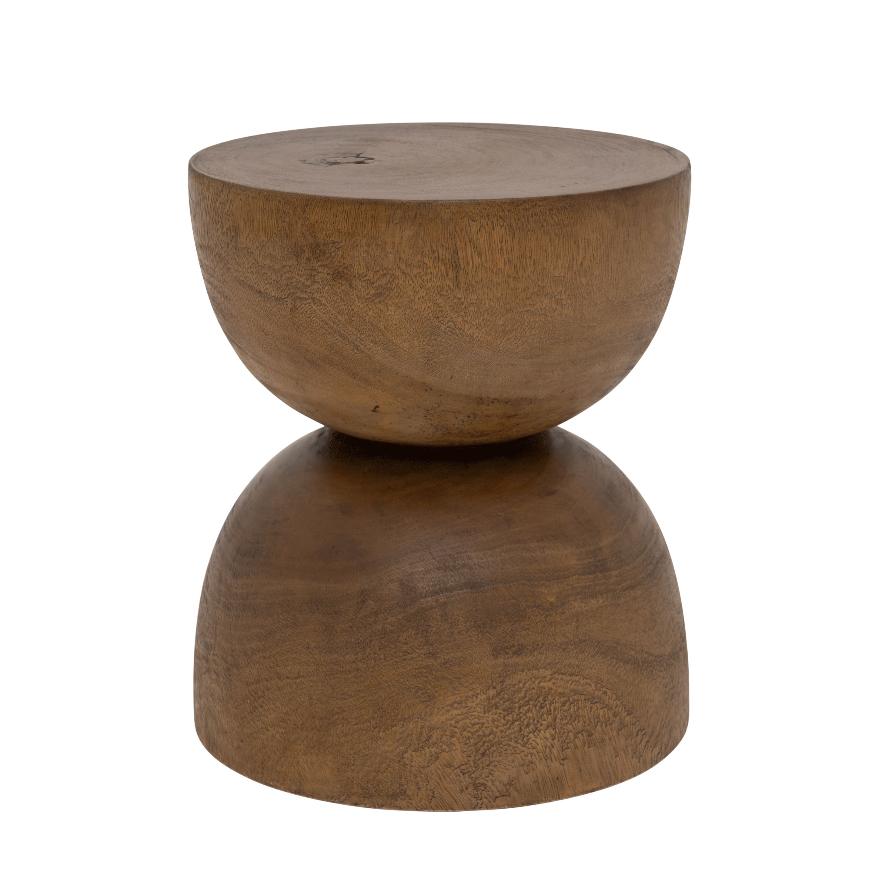 Side Table Wood Hourglass