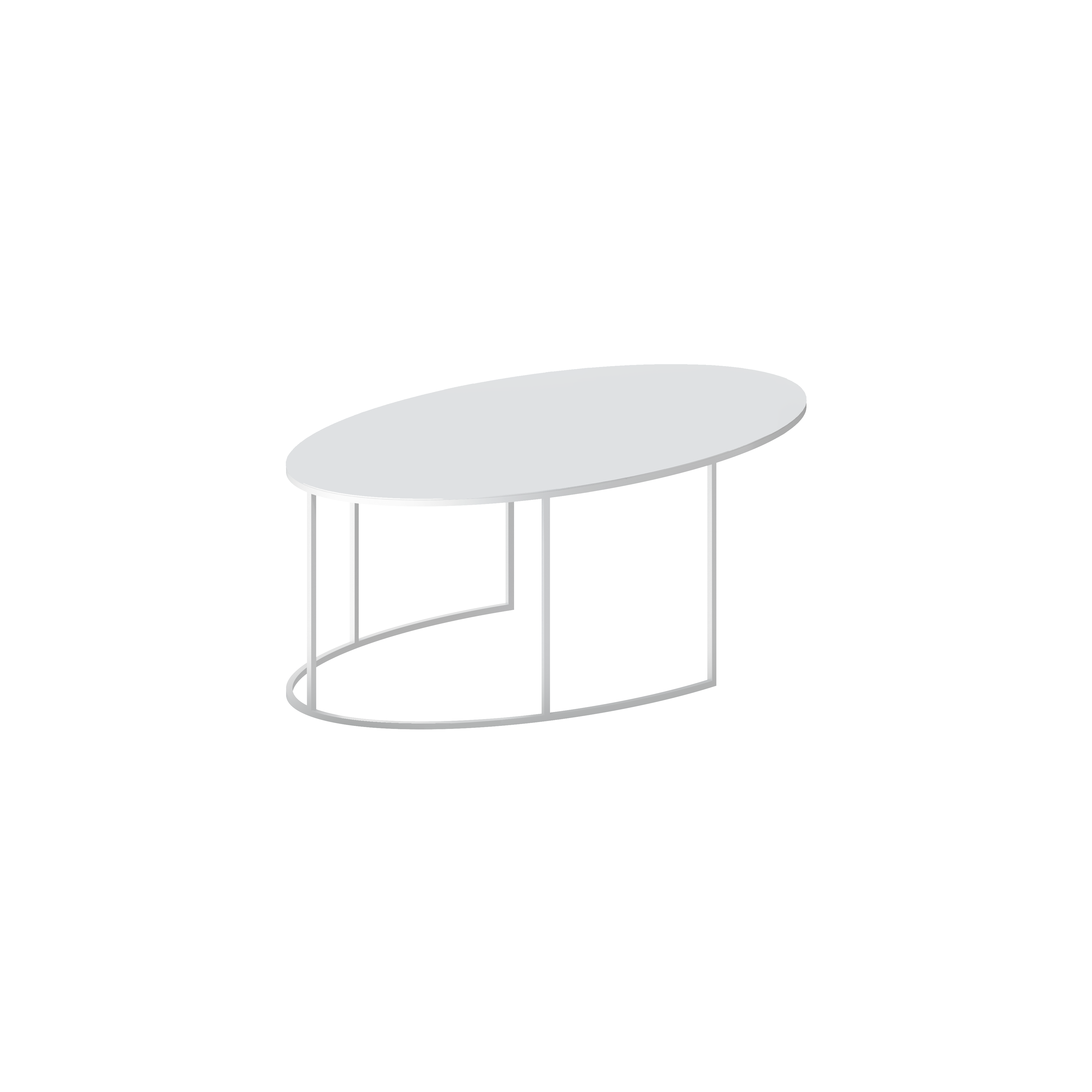 Slim Irony Oval Low Table - The Design Part