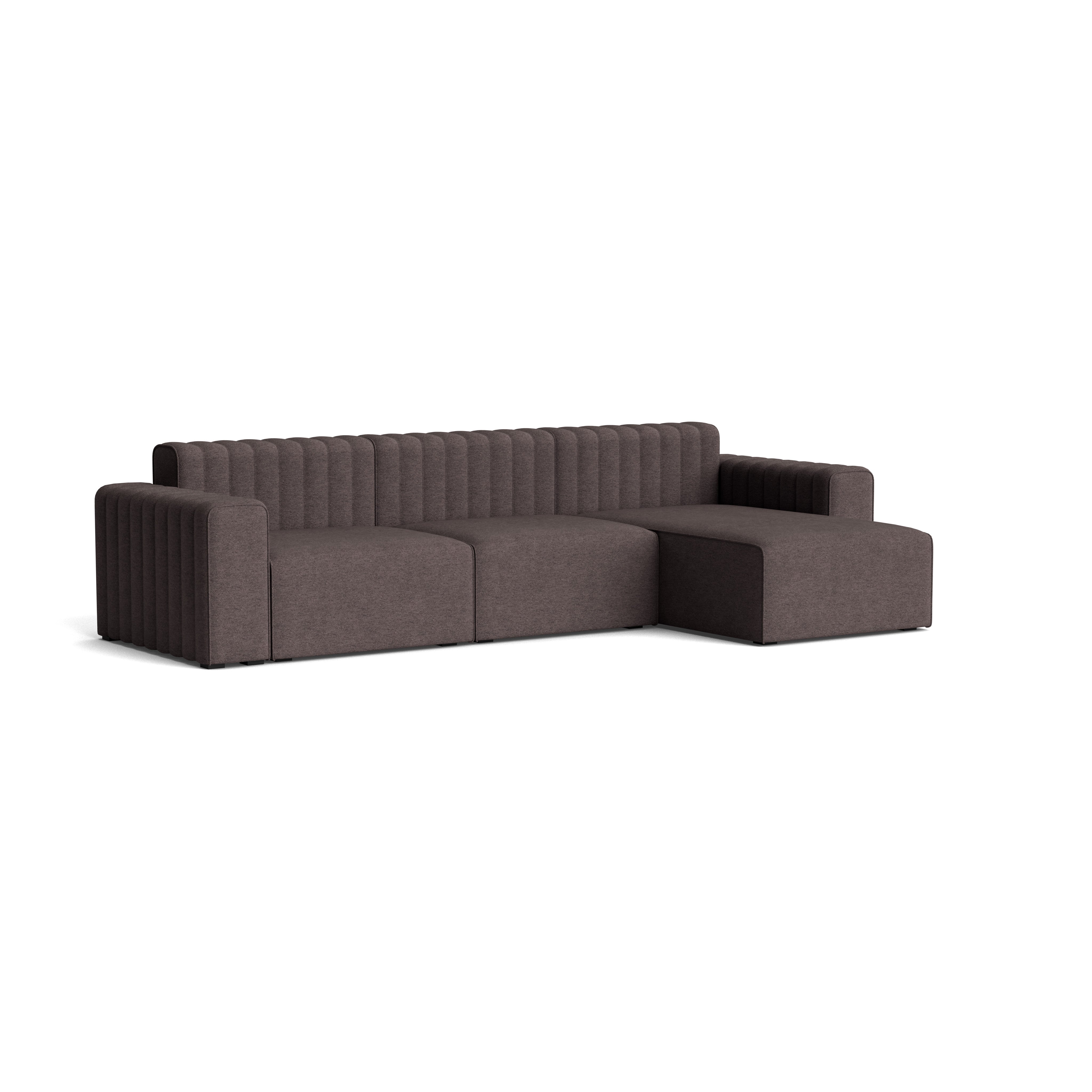 RIFF Sofa, Three Seater with Chaise Lounge Left (Chaise Longue Left, Center, Right Arm)