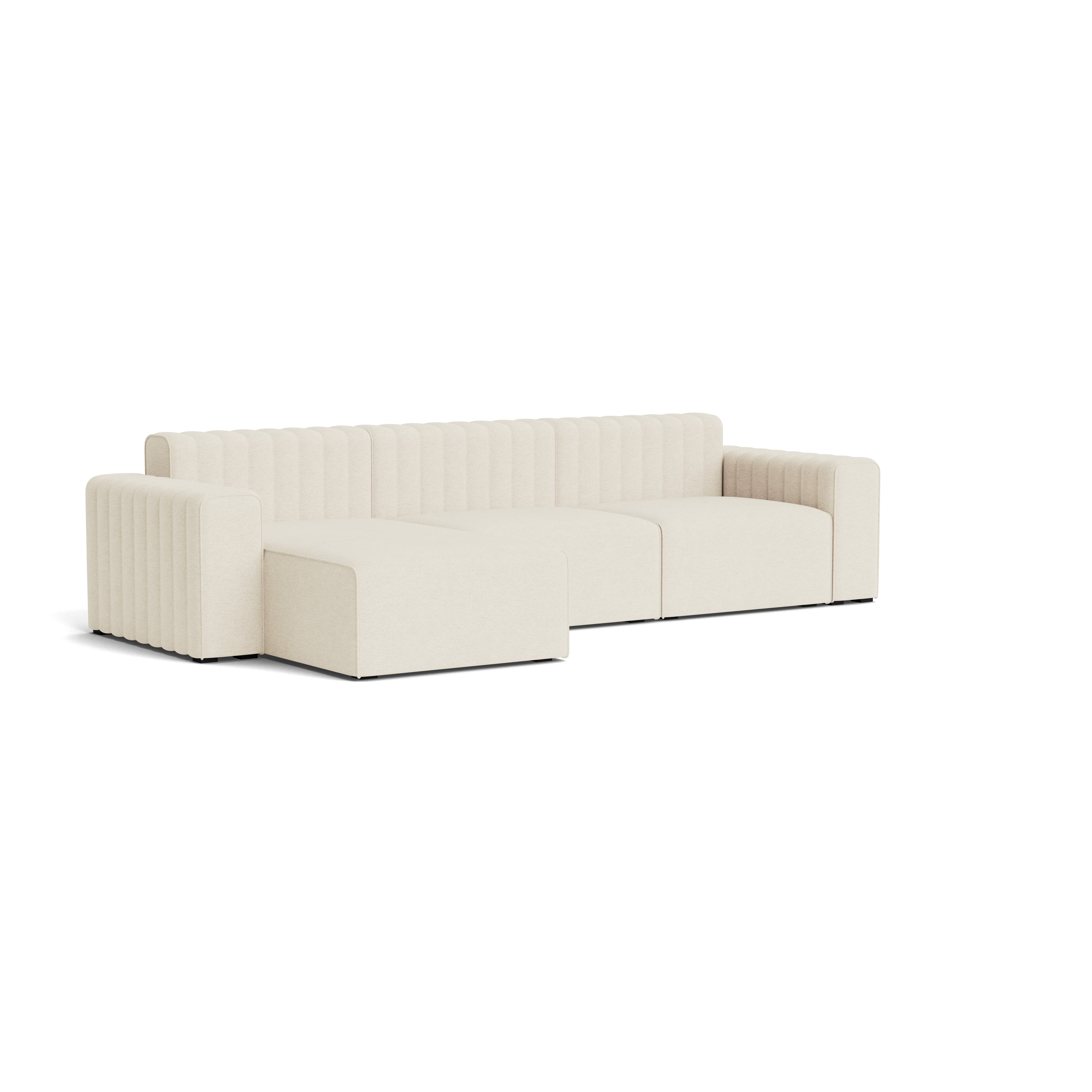 RIFF Sofa, Three Seater with Chaise Lounge Right (Left Arm, Center, Chaise Longue Right)
