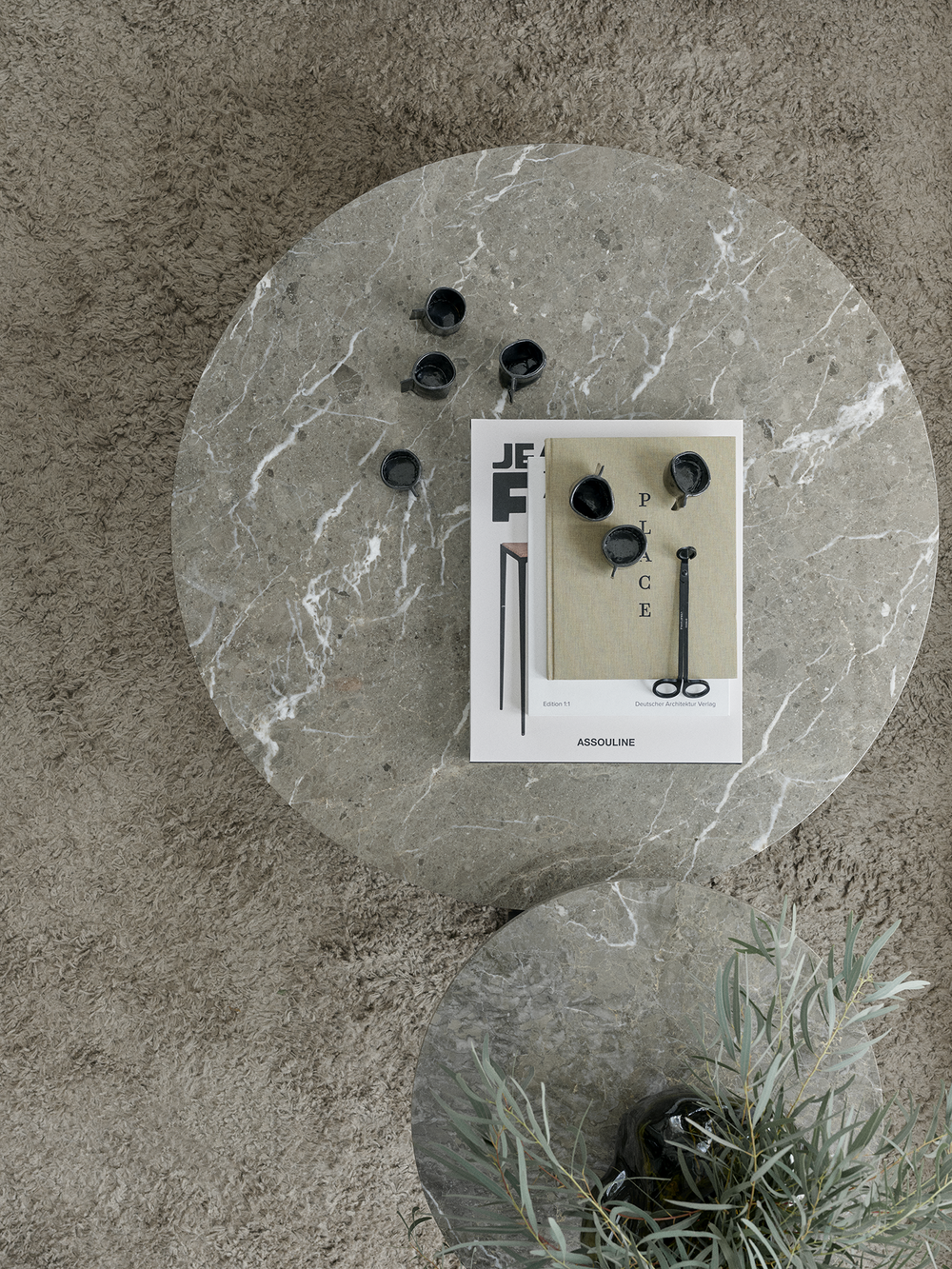 Florence Coffee Table | Ø90cm Marble Table Top