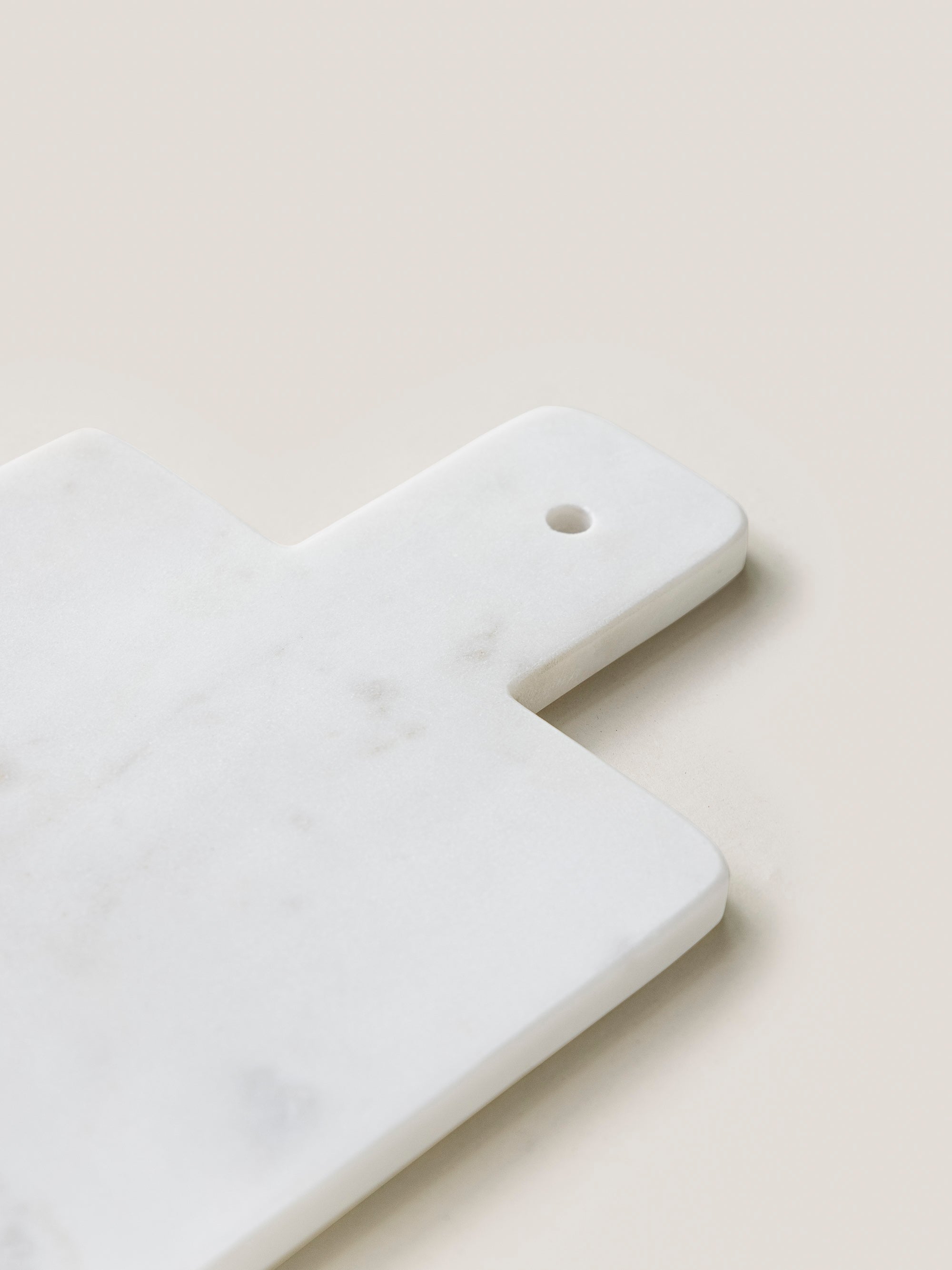 Serving Plate/Cutting Board - White Marble