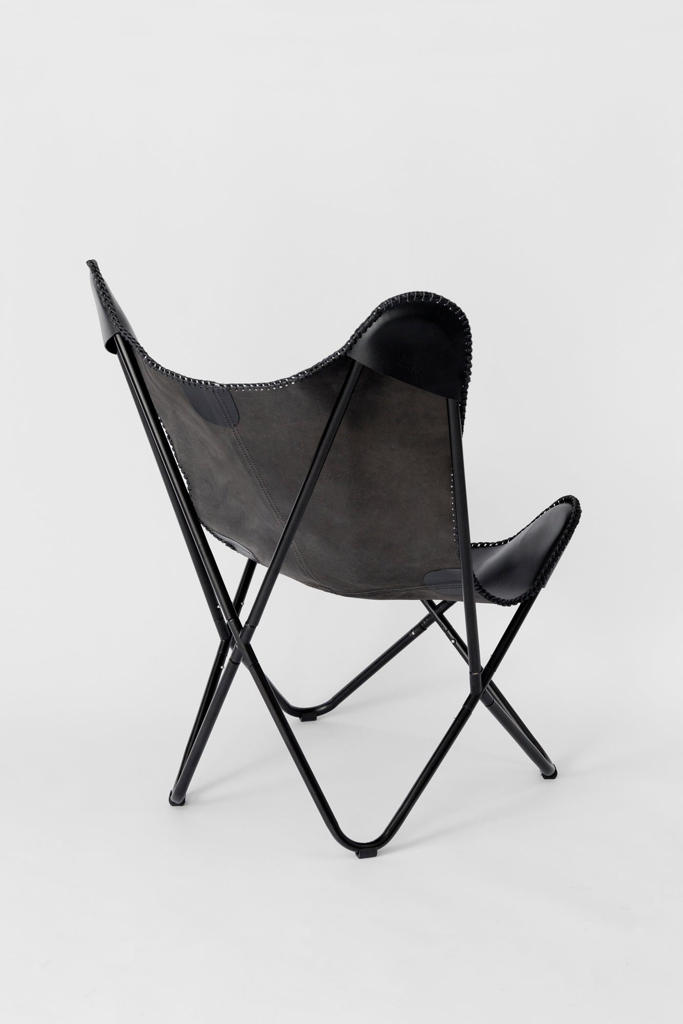 Lena Chair- Black Leather - Butterfly Chair